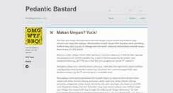 Desktop Screenshot of pedanticbastard.com